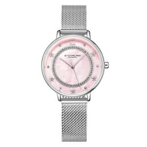 Relógio Feminino Stuhrling Symphony 3993 Quartzo 34mm, Prata Clássico