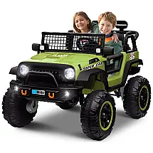Carro Elétrico Infantil, Jeep com Controle Remoto, Assento de 50 cm, 2 Lugares, Amortecedores, Luz Brilhante e Música, 24V, OTTARO