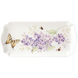 Travessa de 24 cm com Formato Retangular e Material de Porcelana, Lenox 885304, Branca Colorida
