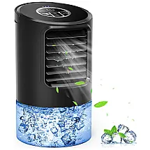 Climatizador Portátil 400mL com 3 Velocidades e LED, 110v, OVPPH, Preto