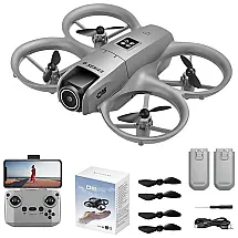 Drone com Câmera 1080P para Crianças e Adultos, Kit de Drone Mini HD FPV, c/ 2 Baterias, Decolagem/pouso com um Toque, Altitude Hold,THOAML,