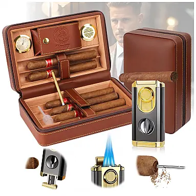 Humidor de Viagem Moniup Marrom