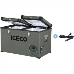 ICECO Frigobar, Cooler Elétrico Automotivo Portátil 64L, c, Display LCD, 62W, Cinza