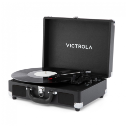 Victrola Journey II 2025 Model Bluetooth Suitcase Record Player com Alto-falantes Estéreo Integrados com Graves Aprimorados, Toca-discos de