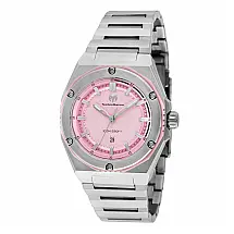 Relógio Feminino TechnoMarine Coral Coral Legacy 36mm, Aço TM416042