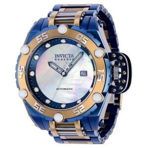 Relógio Masculino Automático Flying Fox com Mostrador Madrepérola, Invicta 37042, Azul Escuro e Bronze