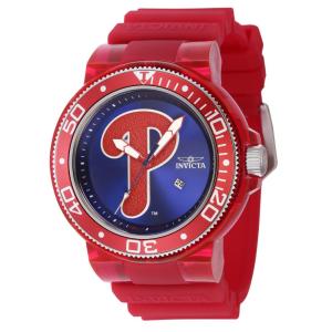 Relgio masculino MLB Philadelphia Phillies 51,5 mm. Vermelho. Transparente 43142