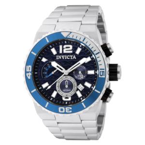 Relógio Masculino Pro Diver, Invicta 1342, Prata e Azul