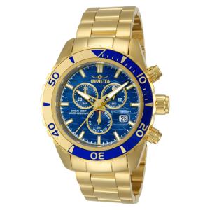 Relógio Masculino Pro Diver, Invicta 14342, Dourado e Azul