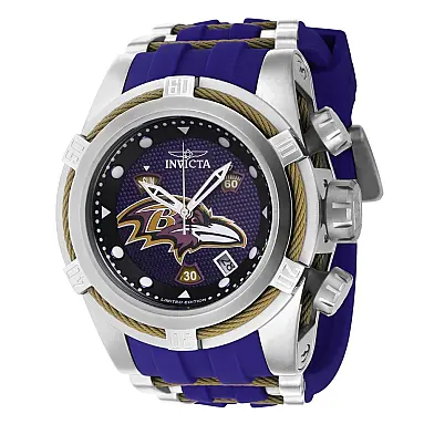 Relógio Masculino NFL Baltimore Ravens