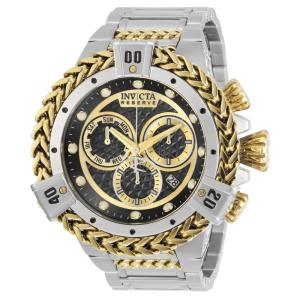 Relgio masculino Invicta Reserve Herc Swiss Ronda Z60 - 53mm em ao e ouro 30542.