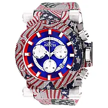 Relógio Masculino Coalition Forces, Invicta 26642, Vermelho, Branco e Azul