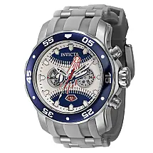 Relgio masculino MLB Los Angeles Dodgers - 48 mm. Ao. Cinza 42842