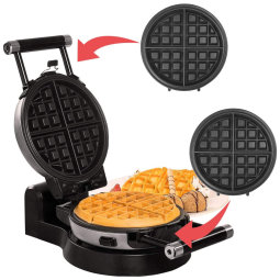 Máquina de Waffle, Antiaderente, 1000W, 110v, HEALTH AND HOME COMIN18JU016486, Prateado