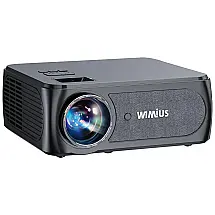 Mini Projetor Portátil Full HD 4K com Wi Fi 5G e Bluetooth, 110v, WIMIUS, Preto