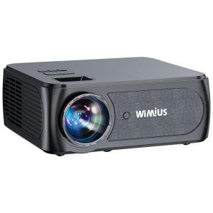 Mini Projetor Portátil Full HD 4K com Wi Fi 5G e Bluetooth, 110v, WIMIUS, Preto