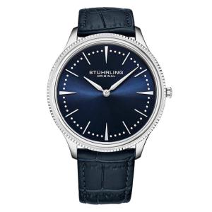 Relógio Masculino Stuhrling Silhouette 3984 Quartzo 41mm, Azul