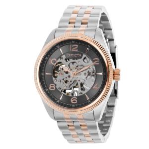 Relgio mecnico vintage masculino - 43 mm. Ao. Ouro Rosa 37942