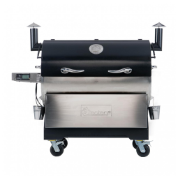 Churrasqueira á Pellet de Madeira com Wi-Fi, Painel Digital e Superfície de Cozimento Total 16354 cm2, Recteq, Prata e Preto