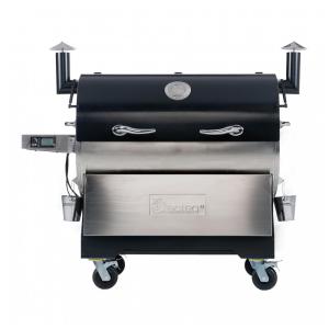 Churrasqueira á Pellet de Madeira com Wi-Fi, Painel Digital e Superfície de Cozimento Total 16354 cm2, Recteq, Prata e Preto