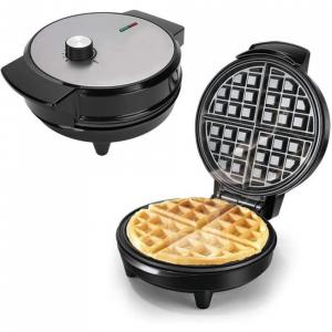 Máquina de Waffle Antiaderente 2 Fatias com Controle de Temperatura, 220v, FAMKIT 1518318 AM97US 8R80Z, Prateado