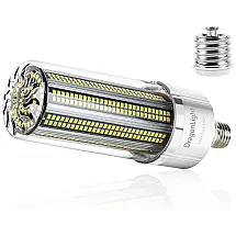 Lâmpada LED Dragon Light 80W 9600 Lumens 5000K Branca com Base E26 E39, 1 Unidade, DRAGONLIGHT C6 2835 360SMD, Branco