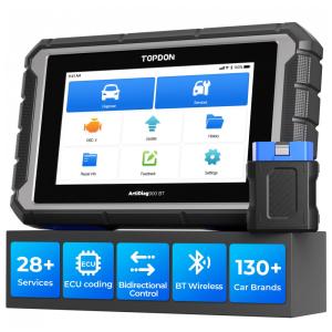 Scanner OBD2, TOPDON AD900BT com Recursos Avançados e Codificação ECU, 28 Serviços, Diagnóstico Completo - 2 Anos de Atualizações