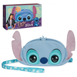 Bolsa Infantil Stitch Interativa com Mais de 30 Sons e Reações, Purse Pets, Azul