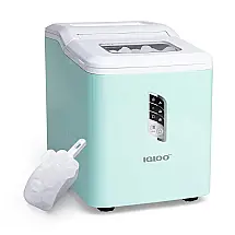 Igloo ICEB26AQ Máquina de Gelo Automática Portátil até 11 kg de Gelo em 24h, 110V, Azul Turquesa