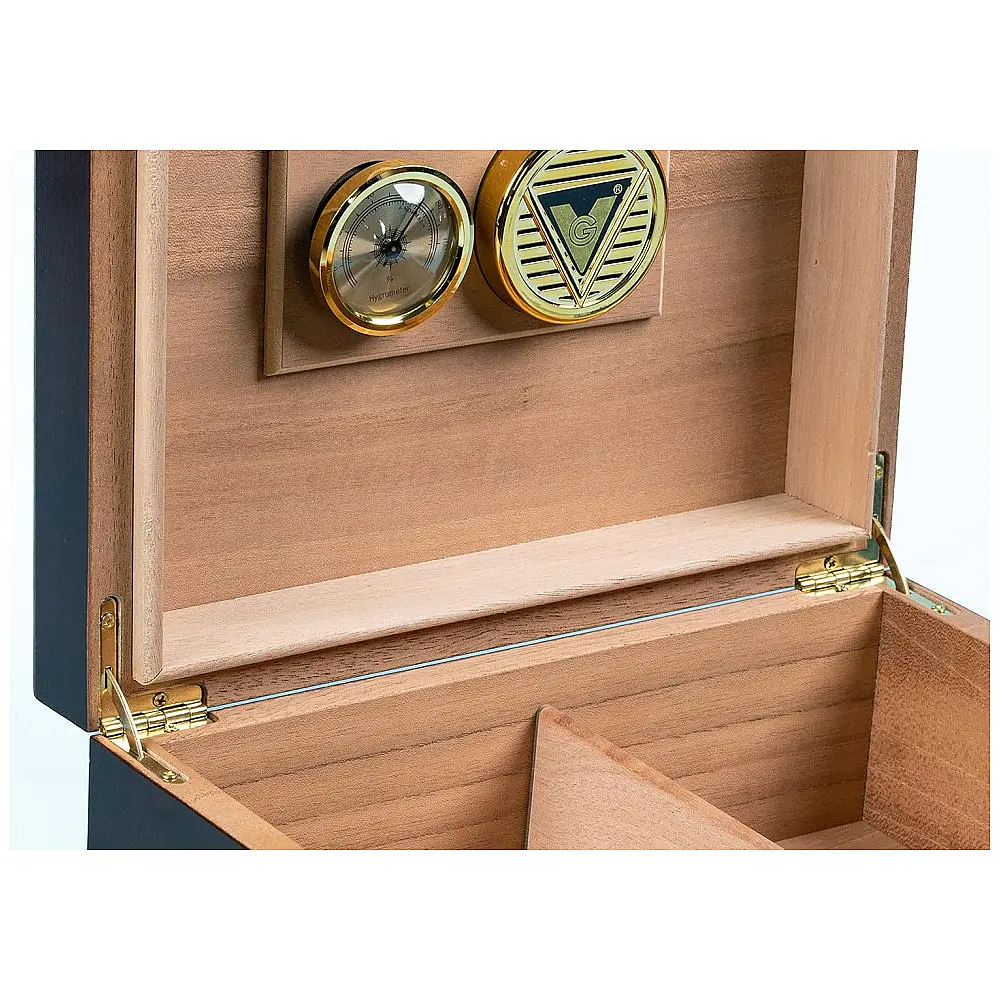 Humidor para Charutos Prestige Import Group Diplomat 50 Charutos Acabamento Cerejeira — foto 3
