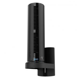 Ventilador de Torre Oscilante com Suporte de Parede e Controle de Voz Alexa, 110V, Vornado ATOM 2W AE, Preto
