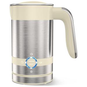 Espumador de Elétrico 4 em 1 para Leite 200 mL, Aço Inoxidável, 110v, ELEMORE HOME, Creme