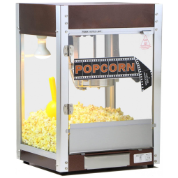 Pipoqueira Elétrica de Bancada em Aço Inoxidável, 1200W, 110v, PARAGON 1104810, Marrom