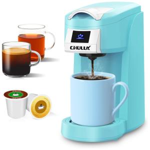 Cafeteira Elétrica Expresso Reservatório 1.4 L, 800W, 110v, CHULUX, Azul