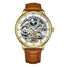 Relógio Masculino Stuhrling 3925.2 Automático 40mm, Marrom