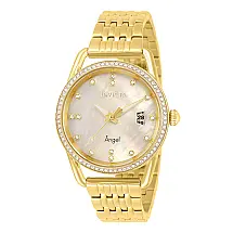 Relógio Feminino Angel com Mostrador Madrepérola, Invicta 31352, Dourado