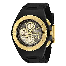 Relógio Masculino TechnoMarine Cruise JellyFish com Mostrador Madrepérola, Invicta TM115352, Preto e Dourado