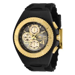 Relógio Masculino TechnoMarine Cruise JellyFish com Mostrador Madrepérola, Invicta TM115352, Preto e Dourado