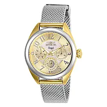 Relógio Feminino com Pulseira de Aço Inoxidável, Invicta Angel, Aço, Ouro 27452