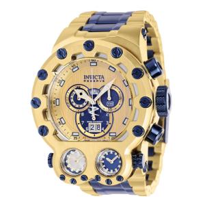 Relgio masculino reserva Magnum Tria Swiss Ronda 5050.C calibre - 52 mm. Ouro. Azul Escuro 37552