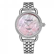 Relógio Feminino Stuhrling Symphony 3955 Quartzo 38 mm Prata Clássico Elegante e Sofisticado
