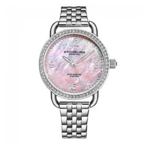 Relógio Feminino Stuhrling Symphony 3955 Quartzo 38mm, Prata Clássico