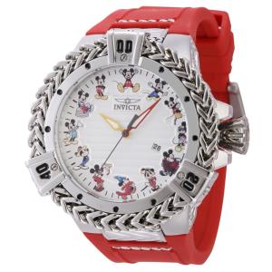 Relgio masculino do Mickey Mouse de edio limitada da Disney - 54 mm. Ao. Vermelho 43652
