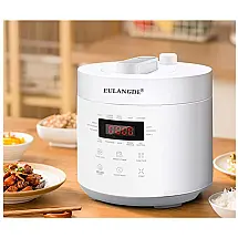 EULANGDE Panela de Arroz Elétrica 2.5L com Painel de Controle Digital, 600W, 110V, Branca