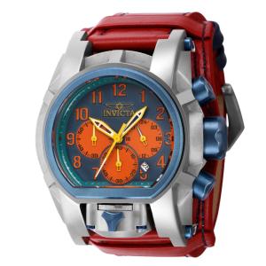 Relógio Masculino Analógico de Quartzo 52mm, Invicta Bolt Zeus Magnum 43852, Vermelho e Azul