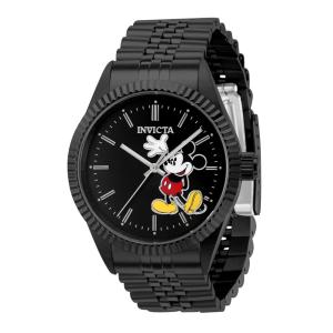 Relgio masculino do Mickey Mouse de edio limitada da Disney - 43 mm. Preto 37852