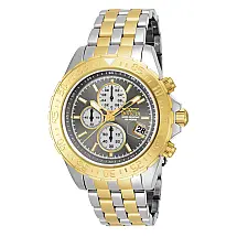 Relógio Masculino de Quartzo Aviator, Invicta 18852, Prata, Dourado e Cinza