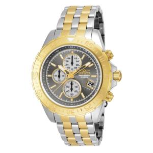 Relógio Masculino de Quartzo Aviator, Invicta 18852, Prata, Dourado e Cinza
