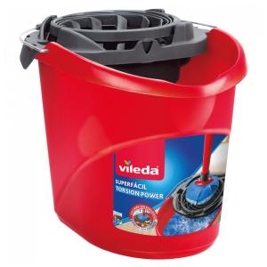 Balde Mop Plástico 10L com Espremedor Vermelho Vileda
