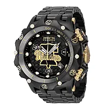 Relgio masculino reserva MLB Philadelphia Phillies Swiss Ronda Z60 calibre - 51 mm. Preto 41952